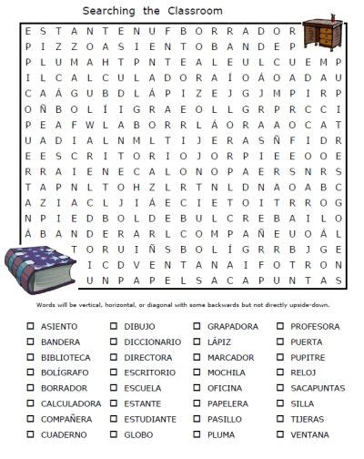 17 Best Images About Spanish Word Searches On Pinterest