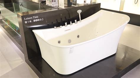 Most whirlpool tubs are substantially larger than a regular bathtub. Acrylic Deep Jetted Whirlpool Massage Large Soak Spa Tub ...