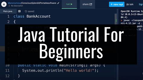 Java Tutorial For Beginners YouTube