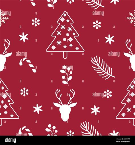 Christmas Seamless Patterns Endless Texture For Wallpaper Web Page