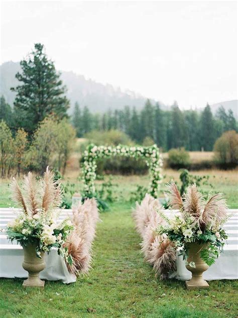 15 Ideas To Steal From These Rustic Wedding Aisles Backyard Wedding