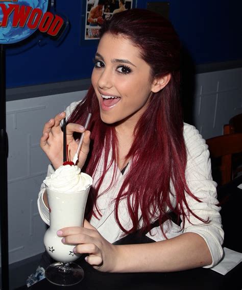 Ariana Grande Eating Ice Cream