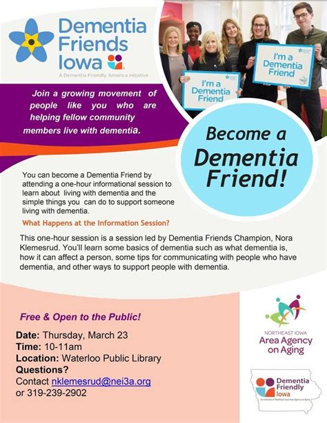 Become A Dementia Friend Waterloo Public Library Waterloo Public