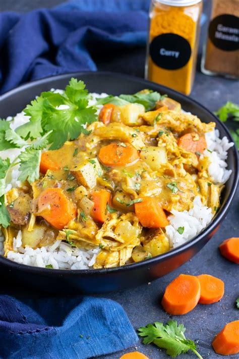 My family loves to enjoy this healthy instant pot thai chicken with buttered organic jasmine rice, topped with fresh cilantro and. Instant Pot Yellow Chicken Curry with Potatoes & Carrots ...