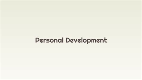 Personal Development By Hazel Angeles On Prezi