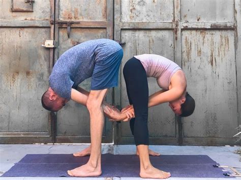 Couple S Yoga Poses Easy Medium Hard Yoga Poses For Two People