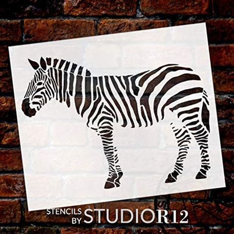 Zebra Stencil By Studior12 Zoo Animals Diy Creativity Fun Etsy