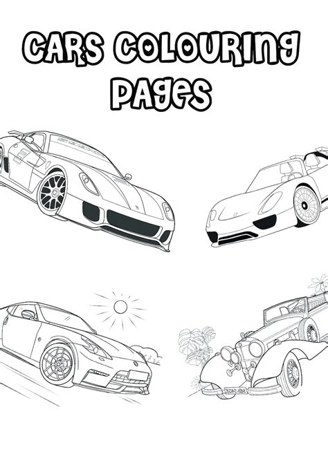 Cars Colouring Pages For Kids Digital Download 30 Printable Pages Etsy