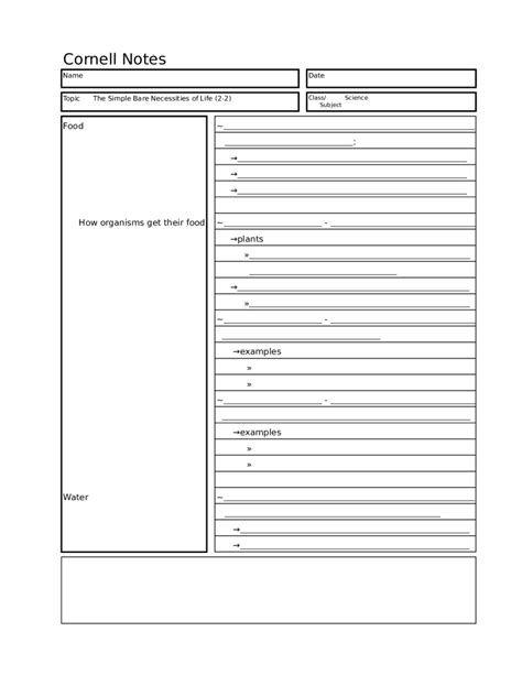 36 cornell notes templates examples word pdf. 2021 Cornell Notes Template - Fillable, Printable PDF ...