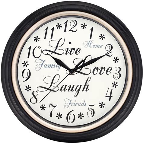 Westclox 12 Inch Live Love Laugh Wall Clock Bed Bath And Beyond 7682826