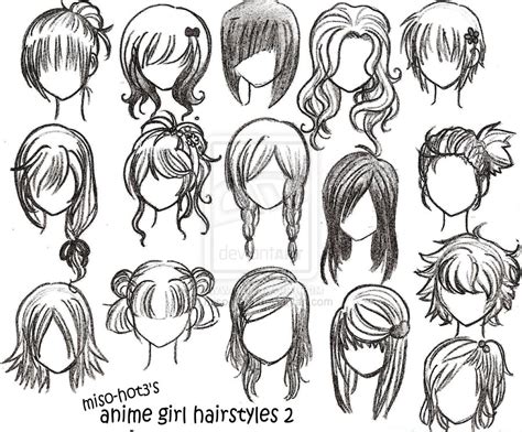 Different Anime Hairstyles