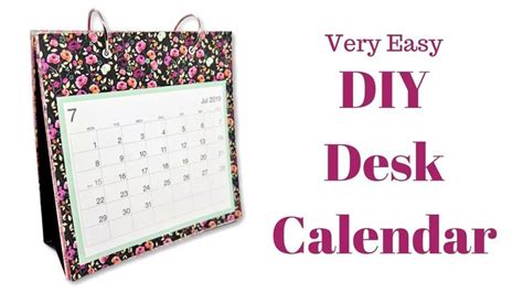 Diy Desk Calendar Mixed Up Craft Youtube Diy Desk Calendar Desk