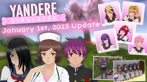 January St Update New Models Poses And Reactions Yandere Simulator Youtube