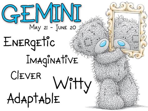ʕ •́؈•̀ ₎♥ Star Sign May 21 June 20 Teddy Images Teddy Bear Pictures Cute Images Cute