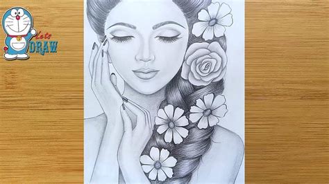 Farjana Drawing Academy How To Draw A Girl Step By Step Pencil