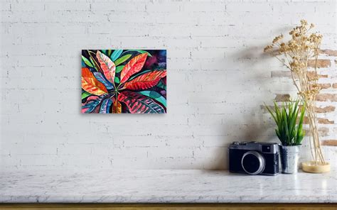 Colorful Tropical Leaves 2 Metal Print By Marionette Taboniar