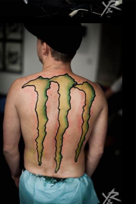 Monster energy drink logo tattoo. celebrity image gallery: monster energy tattoo