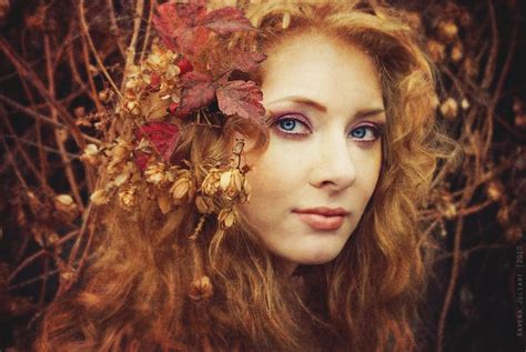 Autumn Maiden Nymph Redhead Costume Autumn Fairy