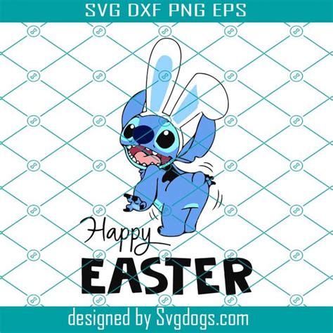 Stitch Happy Easter Svg Easter Day Svg Easter Svg Stitch Svg Svg