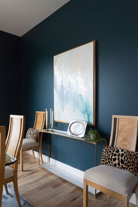 Top 3 Blue Green Paint Colors For Dark And Dramatic Walls Blue Accent