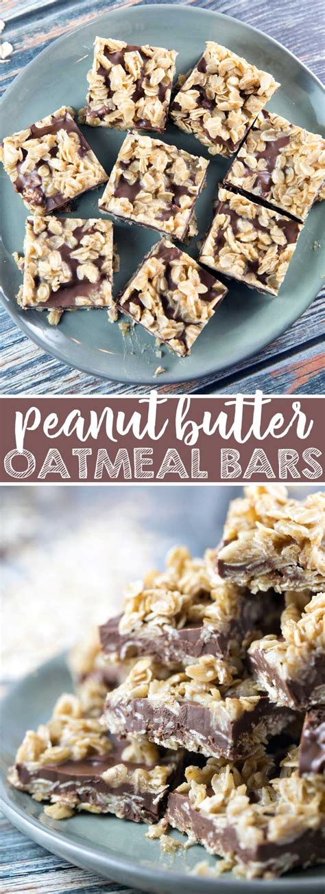 These bars are very rich. No Bake Peanut Butter Oatmeal Bars | Recipe | Peanut ...