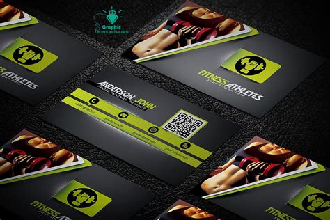 Gym Fitness Business Card Template Creative Business Card Templates