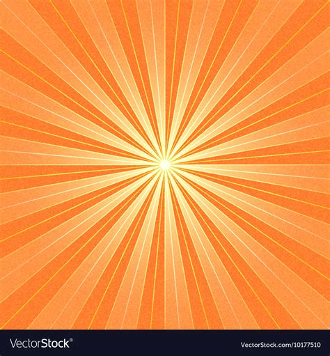 Orange Sunbeam Blank Background Royalty Free Vector Image