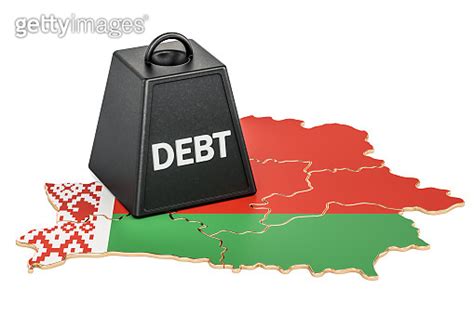 belarusian national debt or budget deficit financial crisis concept 3d rendering 이미지