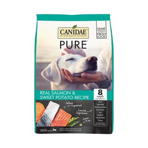 The canidae pure dog food formula is also rich in omega fatty acids, antioxidants, glucosamine, and chondroitin. CANIDAE Grain-Free PURE Sea with Salmon Limited Ingredient ...