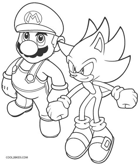 Free super sonic coloring pages to print for kids. Printable Sonic Coloring Pages For Kids | Cool2bKids