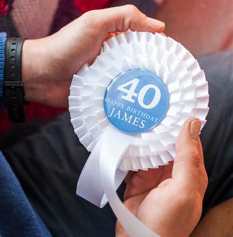 Uncover our best 50th birthday gifts for 2021 online. 40th Birthday Personalised Rosette For Him By Little ...