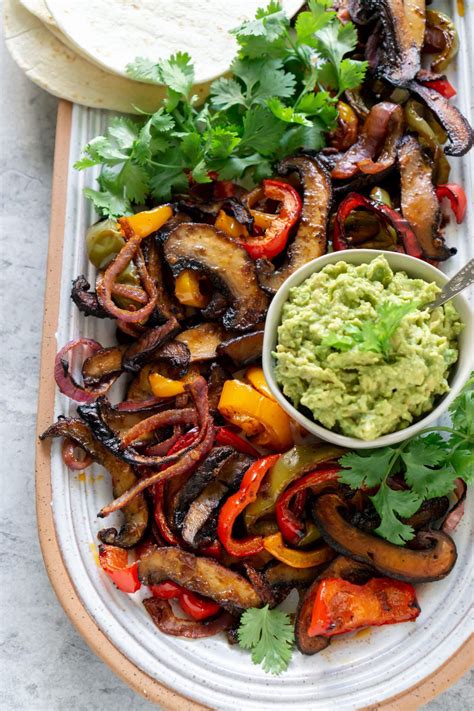 Vegetarian Fajita Recipe With Mushrooms Jz Eats