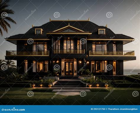 Luxury Living Reimagined: Dream House Design Excellence Stock