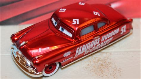 Disney Cars Racing Red Fabulous Hudson Hornet Doc Hudson Custom