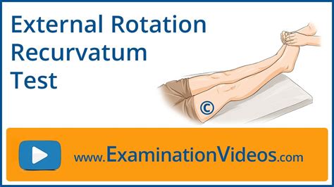 External Rotation Recurvatum Test Youtube