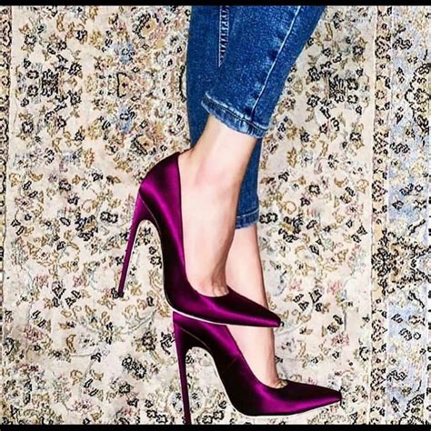 Brian Atwood On Instagram “only For The Brave My Fm Pumps In Plum Silk Satin For More