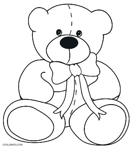 Red, yellow, blue, green, pink, orange, violet, purple, grey, black, brown and white. Teddy Bear Coloring Pages Free Printable at GetDrawings ...