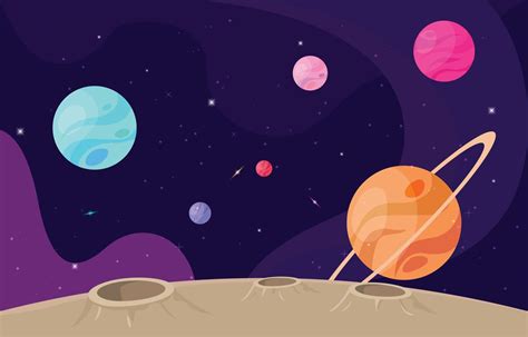 Space And Planetary Background 2860937 Vector Art At Vecteezy