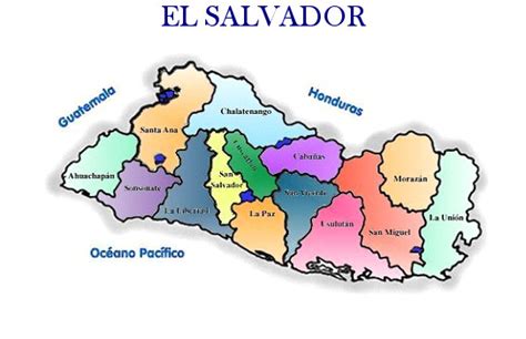 Pueblos Vivos El Mapa De El Salvador