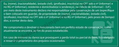 Modelo De Termo De Responsabilidade Modelos Para Imprimir