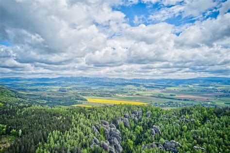 Typical Czech Countryside View In Czech Republic Europe Hdr Stock Photo