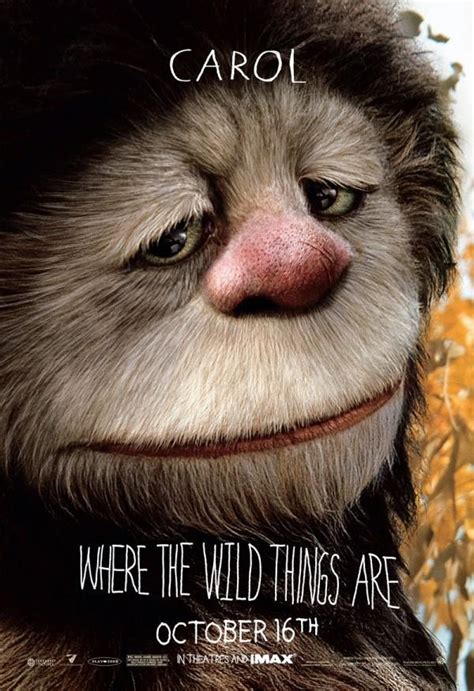 Where The Wild Things Are Movie Characte Poster ~ Carol Where The
