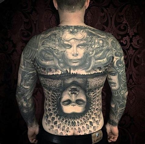 Danielius Djackovak Mandala Reflection Full Back Tattoo Full Back