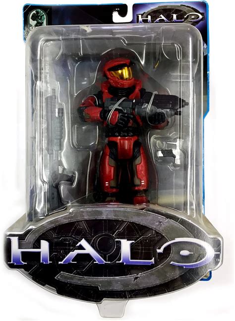 Halo Red Master Chief Series 2 With Assault Rifle Shotgun