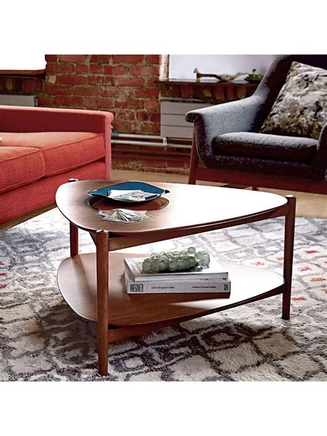 Find a variety of stylish coffee tables that provide chic storage options. west elm Retro Tripod Coffee Table at John Lewis & Partners