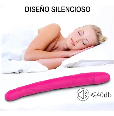 Consolador Doble Vibrador Recargable P Lesbianas Modos Meses Sin Intereses