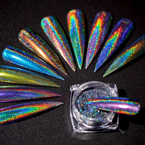 1g Glitter For Nails Holographic Dip Powder Mirror Polishing Chrome