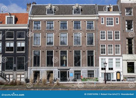 canal houses at the nieuwe herengracht at amsterdam the netherlands 21 3 2022 editorial photo