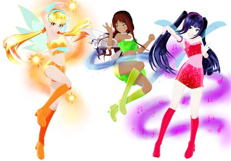 [dl] Stella Layla Musa [winx 1 2] By Drasimmd On Deviantart