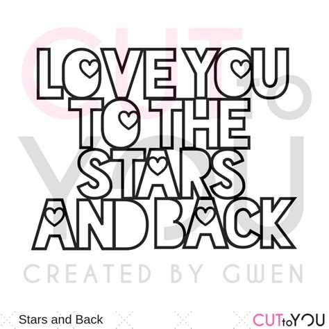 Stars And Back Title Digital Cut File Cut To You Created By Gwen